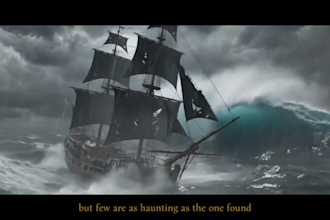 cinematic ai animated documentary video with sound design
