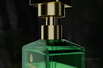 do perfume bottle render cgi perfume animation 3d bottle design 3d modelling