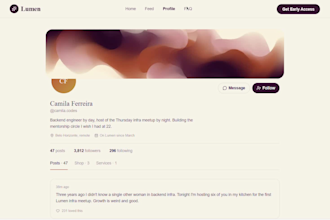 design modern lumen website or convert figma to lumen site