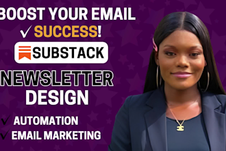 substack setup substack newsletter design beehiiv flodesk newsletter template VA