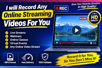 record any online streaming video for you