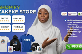 setup shopify zakeke kickflip 3d product configurator