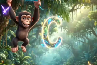 make 3d children educational video in disney pixar style