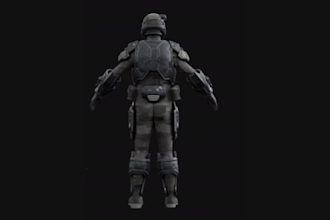 create custom game cosplay armor, helmet, wearable cosplay props for 3d printing
