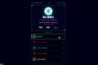 create a professional link in bio page using ai