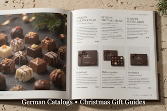 catalog design german luxury chocolate christmas gift guide brochure PDF digital