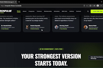 build a professional physiotherapy clinic website