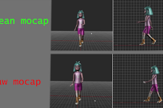 clean mocap animation and fix foot sliding and jitter