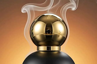 create ai perfume commercial video, fragrance video, 3d product animation