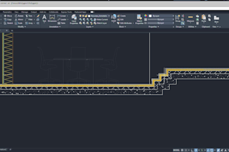 redraw blueprint and architectural floor plan in autocad 2d