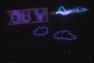 do 3d drone show animation, aerial light display, vfx compositing, video editing