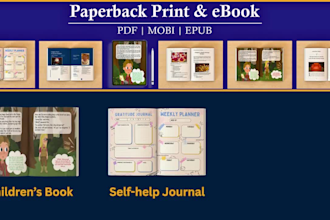 do professional book formatting , layout design, and publishing on amazon kdp