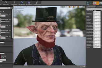 add facs blendshapes to avatar,rig3d for video chat,animaze,iclone,talkhead,vrm
