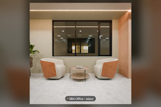create a realistic 3d office interior design and rendering