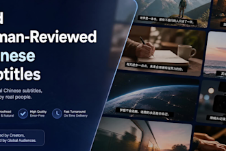 add chinese subtitles to your video with fast delivery