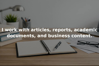 proofread and edit academic documents for grammar and referencing