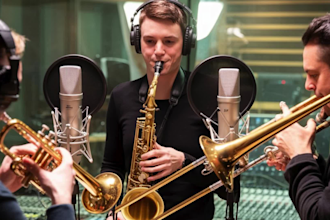 record professional saxophone, trumpet and trombone for your song