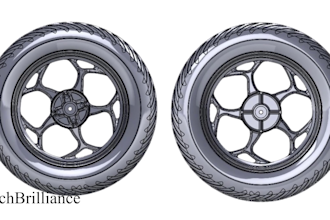 design car and bike rims on cad, or automotive wheel designer