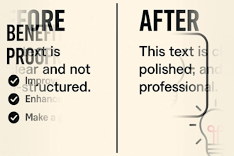 proofread and polish your text