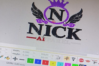 do professional embroidery digitizing for cap, logo digitizi