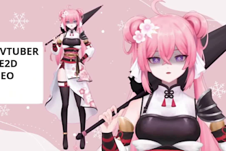 draw and rig live2d vtuber model, nsfw vtuber, vtuber commission for streaming