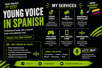 record a young latin spanish voice over