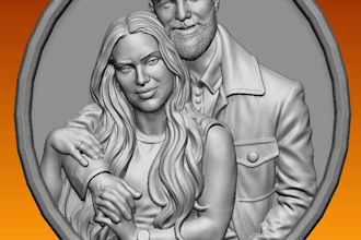 create a custom 3d relief pendant from your photo