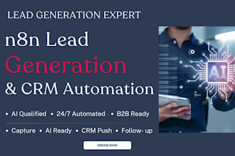 build n8n lead generation, ai agent and crm automation workflow