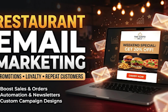 create email marketing campaigns for restaurants and cafes