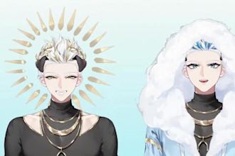draw and rig a custom male vtuber model for live2d vtube studio