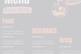 design modern restaurant menu, cafe menu, food flyer in 24 hours