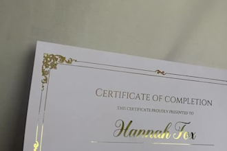 design professional certificate, award certificate editable diploma certificate