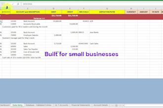 create an ms xl accounting app for you