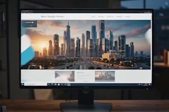 create an ai hero website video for your landing page