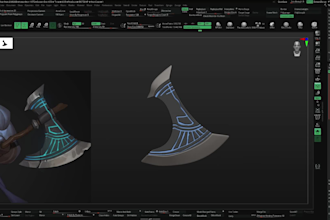 create a 3d printable character model in zbrush
