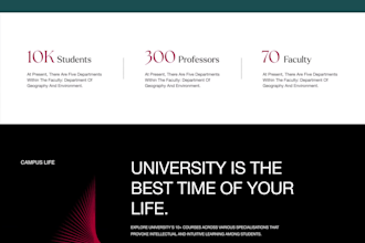 design a modern childcare website school website lms website for education