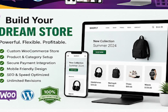 build a professional woocommerce online store