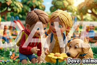 create modern polished 3d ai claymation animation video ai kids videos