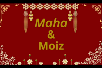 design luxury wedding nikah invitation card, shaadi card