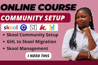 setup skool community ghl mighty network skool online course community manager