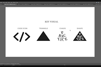 design a modern logo and brand identity for startups and businesses