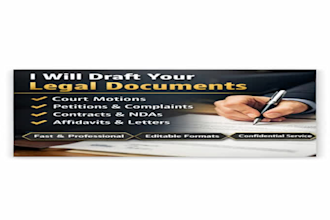 draft professional legal motions ,and court documents