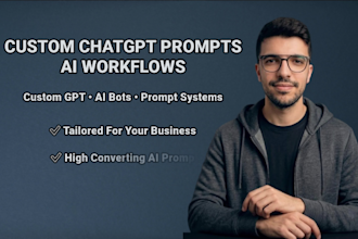 create custom chatgpt prompts and ai workflows