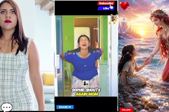 create celebrity gossip short video and long