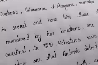 transcribe typed text to neat handwriting in 24h