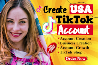 create usa tiktok account organically