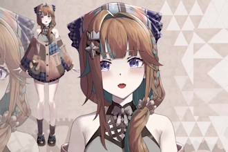 design and rig your live2d vtuber model, 2d vtuber model, anime vtuber model