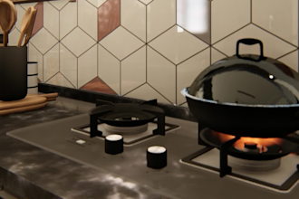 interior design 3d modelling and realistic rendering