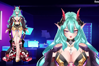 design and rigging 2d vtuber model, live 2d vtuber model, vtuber avatar anime