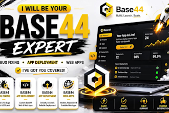 base44 expert base44 bug fixing base44 app deployment base44 app web app base44